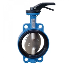 Затвор дисковый алюминиевый под приварку DN 2,5 PN 0,1 ручной ГОСТ Р 53673-2009