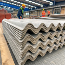 Хризотилцементный лист (шифер) 6-волновой 1750x1097x5.2 мм ГОСТ 30340-2012