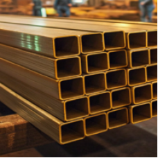 Латунная профильная труба 9x4.5x0.5 мм Л63 ГОСТ 20900-2014