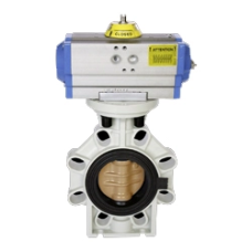Латунный дисковый затвор межфланцевый DN 4000 PN 200 с пневмоприводом ГОСТ 13547-2015