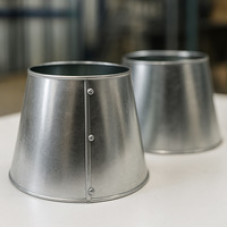 Оболочка для перехода из оцинкованной стали концентрическая 20x15x0,55 мм ГОСТ 23208-2003