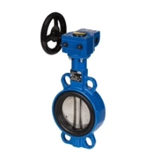 Затвор дисковый стальной фланцевый DN 2,5 PN 125 с редуктором ГОСТ Р 53673-2009