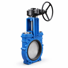 Ножевая шиберная задвижка 80 мм Ст25 ГОСТ 22642-88