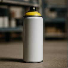 Аэрозольная эмаль черная глянцевая KU-1002, 520 мл.