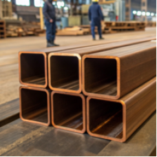 Медная профильная квадратная труба 23x23x1.9 мм МОб ГОСТ 16774-2015