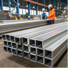 Алюминиевая профильная труба 20x20x4 мм Д1 ГОСТ 18475-82 квадратная