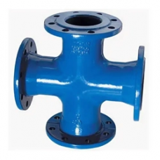 Чугунный фланцевый крест КФ 100x65 мм СЧ21 ГОСТ 5525-88