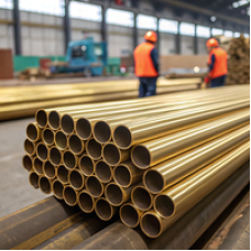 Латунная круглая труба 15x10 мм Л59 ГОСТ 494-2014