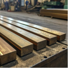 Бронзовая полоса 1.4x70 мм БрАМц9-2 ГОСТ 1595-90