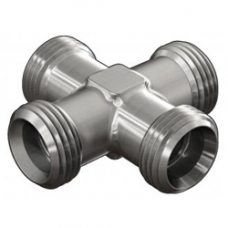 Стальная проходная крестовина 28x100 мм М36х2 Ст45 ГОСТ 28941.23-91