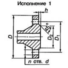 Чугунный квадратный фланец 80х140 2,5 кгс/см2 ковкий исполнение 1 КЧ30-6 ГОСТ 33259-2015