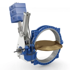 Латунный дисковый затвор под приварку DN 2,5 PN 0,4 с гидроприводом ГОСТ Р 53673-2009